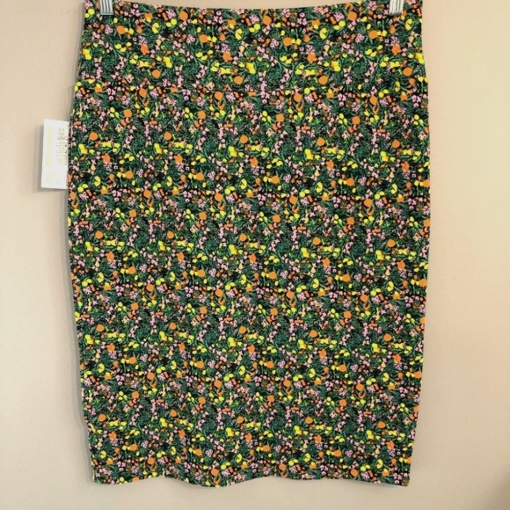 ~LulaRoe floral pencil skirt Cassie XL -